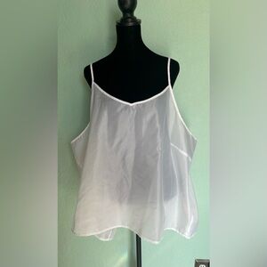 White Sheer Shell Camisole
